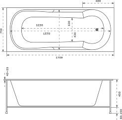 Bas Акриловая ванна Энтони 170х75 – фотография-3